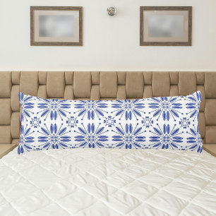 Mediterranean style blue vintage  body cushion