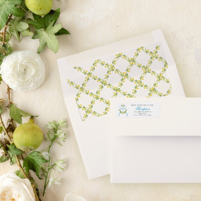 Mediterranean Style Crest Wedding Invitation (Creator Uploaded)