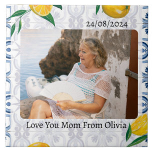MEDITERRANEAN STYLE PHOTO TILES LEMONS CUSTOM