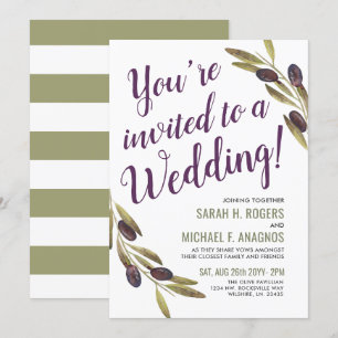 Mediterranean Style Sangria   Sage Wedding Invite