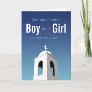Mediterranean Summer, engagement Invitation