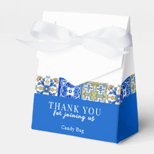 Mediterranean summer modern tile Wedding Favour Bo Favour Box