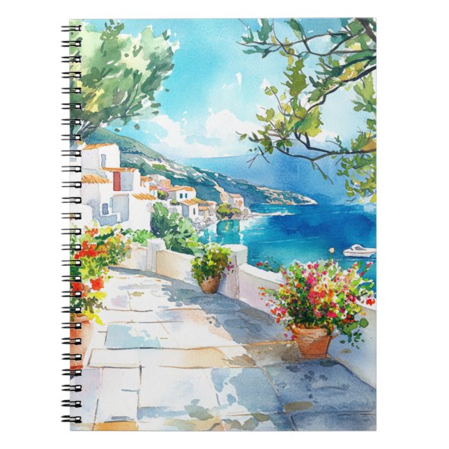 Mediterranean Summer Notebook (Front)