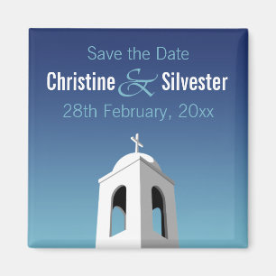 Mediterranean Summer, save the date Magnet