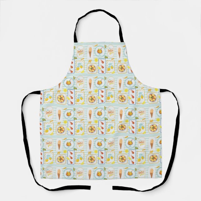 Mediterranean Summer Vibes Apron (Front)