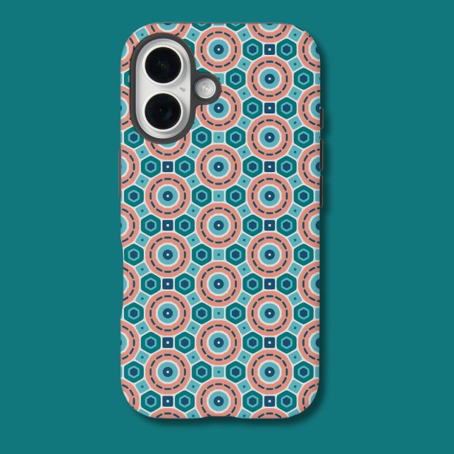 Mediterranean Summer Vibes Geometric Pattern Case-Mate iPhone Case (Creator Uploaded)