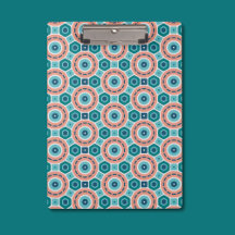 Mediterranean Summer Vibes Geometric Pattern