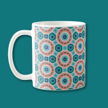 Mediterranean Summer Vibes Geometric Pattern