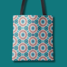 Mediterranean Summer Vibes Geometric Pattern