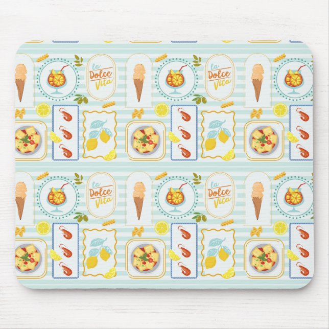 Mediterranean Summer Vibes Mouse Mat (Front)