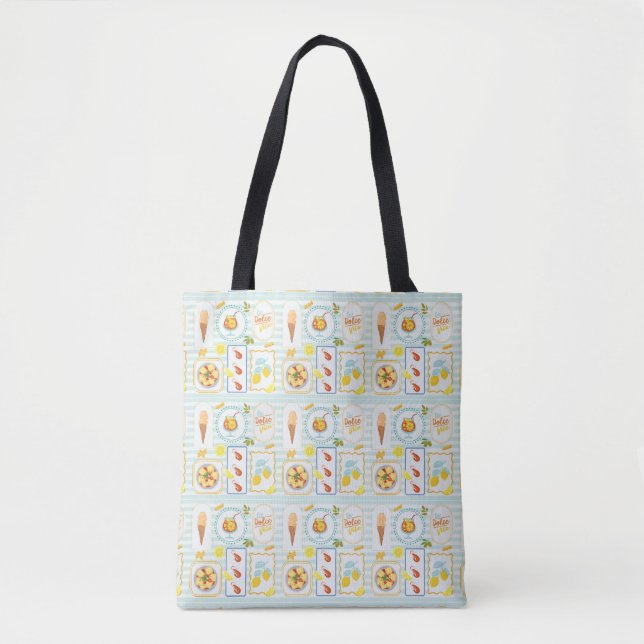 Mediterranean Summer Vibes Tote Bag (Front)