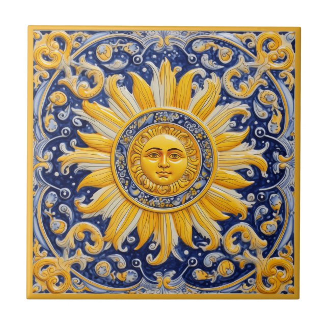 Mediterranean Sun  Tile (Front)