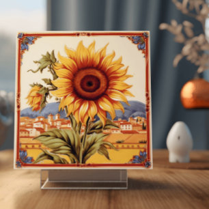Mediterranean Sunflower Tile
