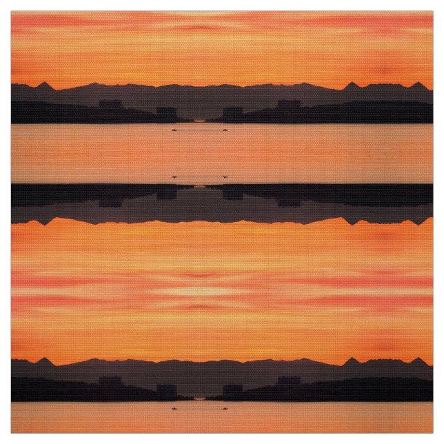 Mediterranean sunrise fabric (Swatch)