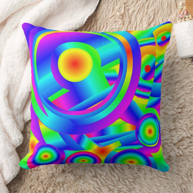 Mediterranean Sunrise Throw Pillow (Blanket)