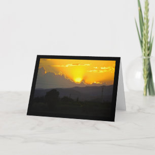 Mediterranean Sunset Card