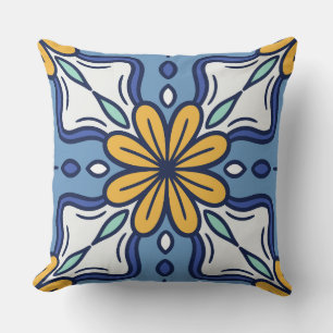 Mediterranean Talavera Tile Pillow