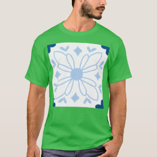 Mediterranean Tile Blue amp White Beautiful Sicili T-Shirt