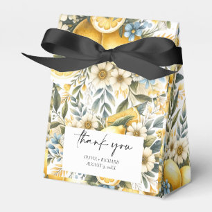 Mediterranean Tile flower Italian Positano Lemon Favour Box
