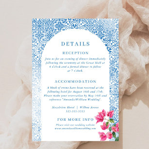 Mediterranean tile pattern  Details Enclosure Card