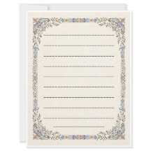 Mediterranean Tile Writing Paper Stationery