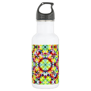 Mediterranean Tiles, Alcohol Ink Tiles, Majolica 532 Ml Water Bottle