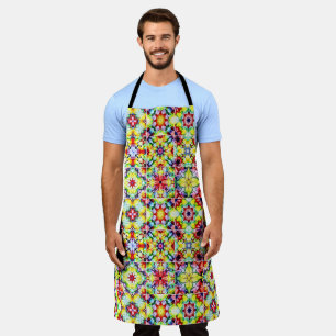 Mediterranean Tiles, Alcohol Ink Tiles, Majolica Apron