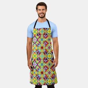 Mediterranean Tiles, Alcohol Ink Tiles, Majolica Apron