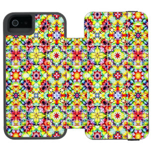 Mediterranean Tiles, Alcohol Ink Tiles, Majolica Incipio Watson™ iPhone 5 Wallet Case