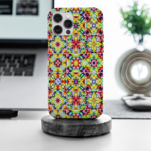 Mediterranean Tiles, Alcohol Ink Tiles, Majolica iPhone 15 Pro Max Case