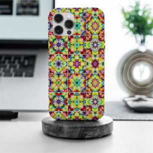 Mediterranean Tiles, Alcohol Ink Tiles, Majolica iPhone 15 Pro Max Case