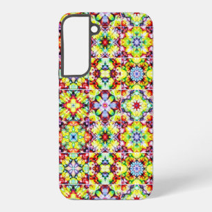 Mediterranean Tiles, Alcohol Ink Tiles, Majolica Samsung Galaxy Case