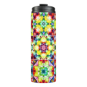 Mediterranean Tiles, Alcohol Ink Tiles, Majolica Thermal Tumbler