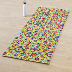 Mediterranean Tiles, Alcohol Ink Tiles, Majolica Yoga Mat