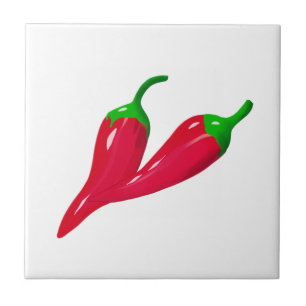 Mediterranean tiles,chilli peppers, tile