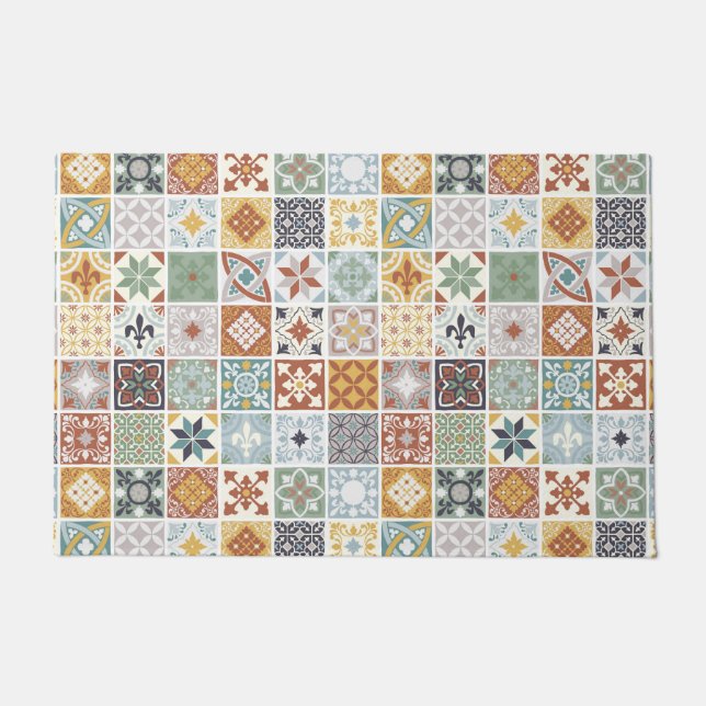 Mediterranean Tiles Doormat (Front)