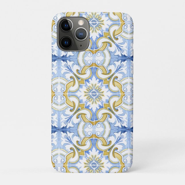 Mediterranean tiles, majolica,Sicilian style    Case-Mate iPhone Case (Back)