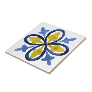 Mediterranean tiles,majolica, Sicilian style Cer Tile