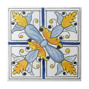 Mediterranean tiles,majolica, Sicilian style Tile