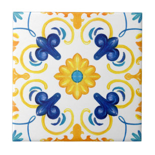 Mediterranean tiles, majolica,Sicilian style Tile