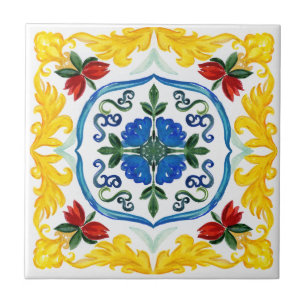 Mediterranean tiles,majolica, Sicilian style Tile