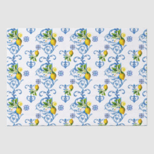 Mediterranean tiles, majolica,Sicilian style      Tissue Paper