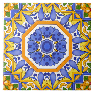 Mediterranean tiles,majolica,Sicilian, Tile