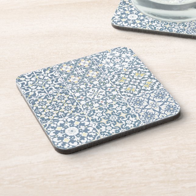 Mediterranean Tiles, Moroccan, Majolica, Azulejo Coaster (Left Side)