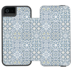 Mediterranean Tiles, Moroccan, Majolica, Azulejo Incipio Watson™ iPhone 5 Wallet Case