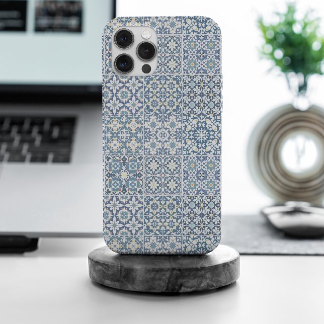 Mediterranean Tiles, Moroccan, Majolica, Azulejo iPhone Case (Creator Uploaded)