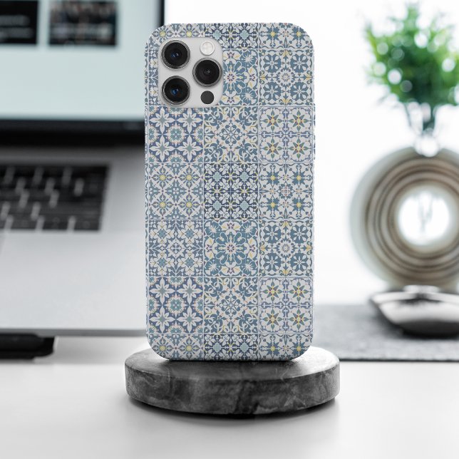 Mediterranean Tiles, Moroccan, Majolica, Azulejo iPhone Case (Creator Uploaded)