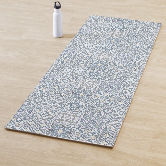 Mediterranean Tiles, Moroccan, Majolica, Azulejo Yoga Mat (In Situ)
