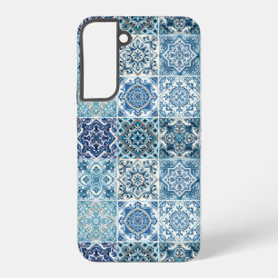 Mediterranean Tiles, Portugese, Azulejo, Majolica Samsung Galaxy Case