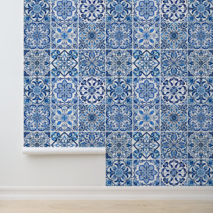 Mediterranean Tiles, Portugese, Azulejo, Majolica Wallpaper